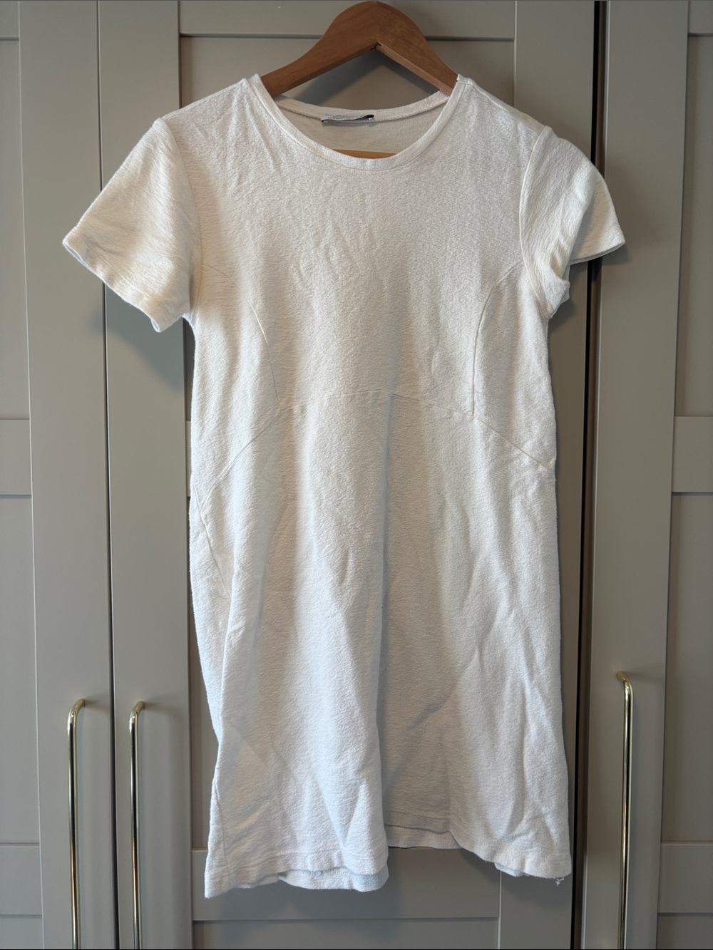 Zara White Short-Sleeve Kids Dress Top